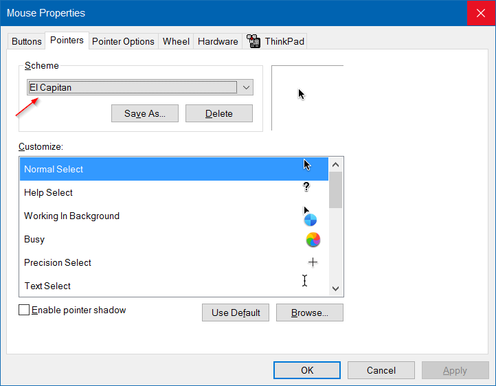 download cursor packs windows 10
